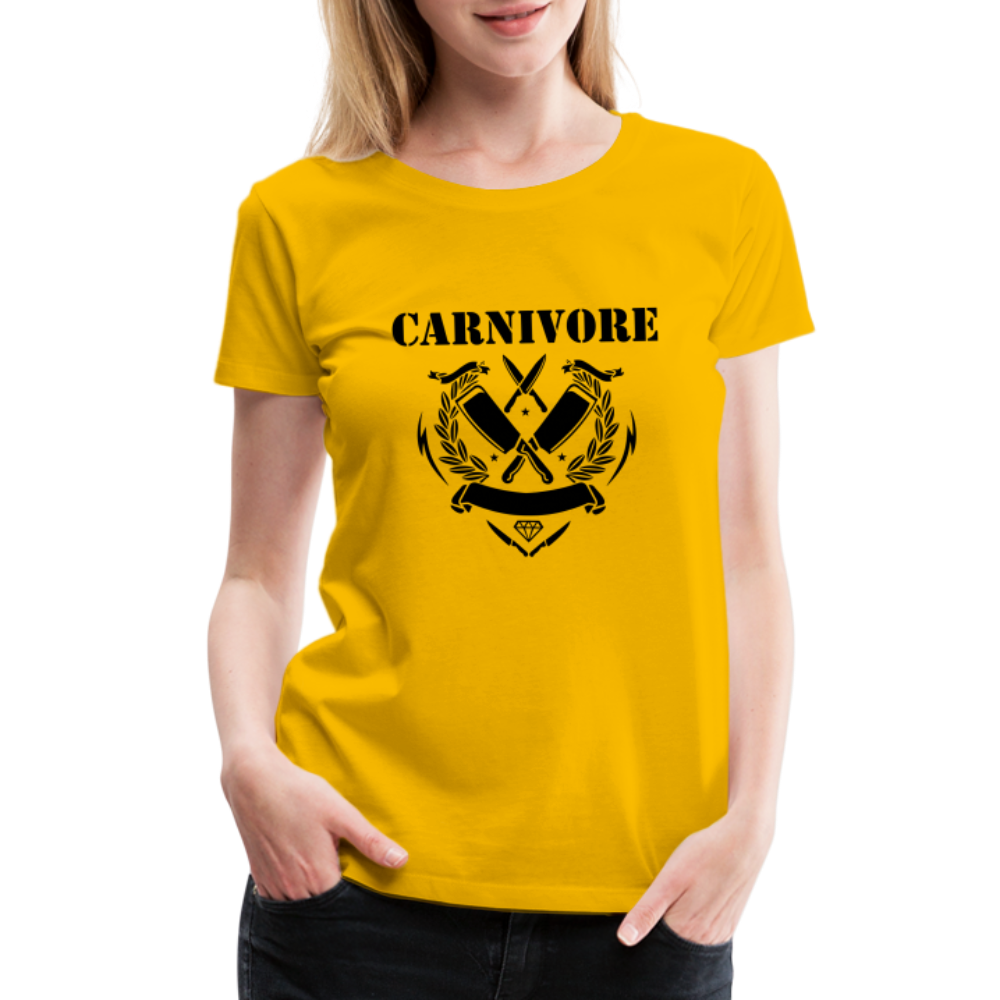 Women’s Carnivore Premium T-Shirt - sun yellow