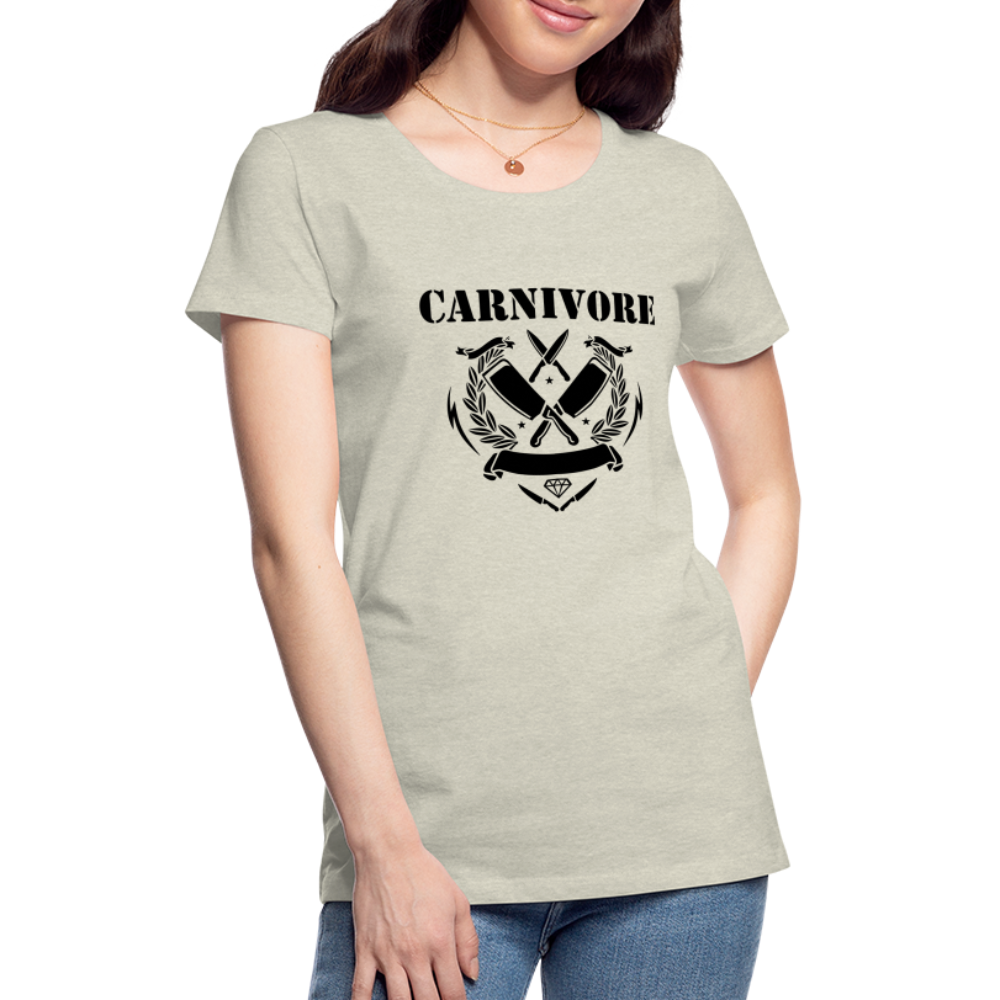 Women’s Carnivore Premium T-Shirt - heather oatmeal