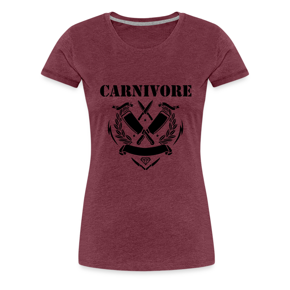 Women’s Carnivore Premium T-Shirt - heather burgundy