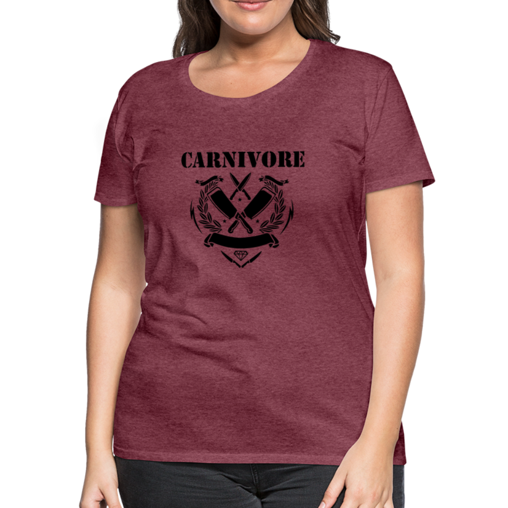 Women’s Carnivore Premium T-Shirt - heather burgundy