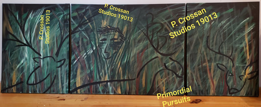 Painting, Acrylic, Primordial Pursuits 19013