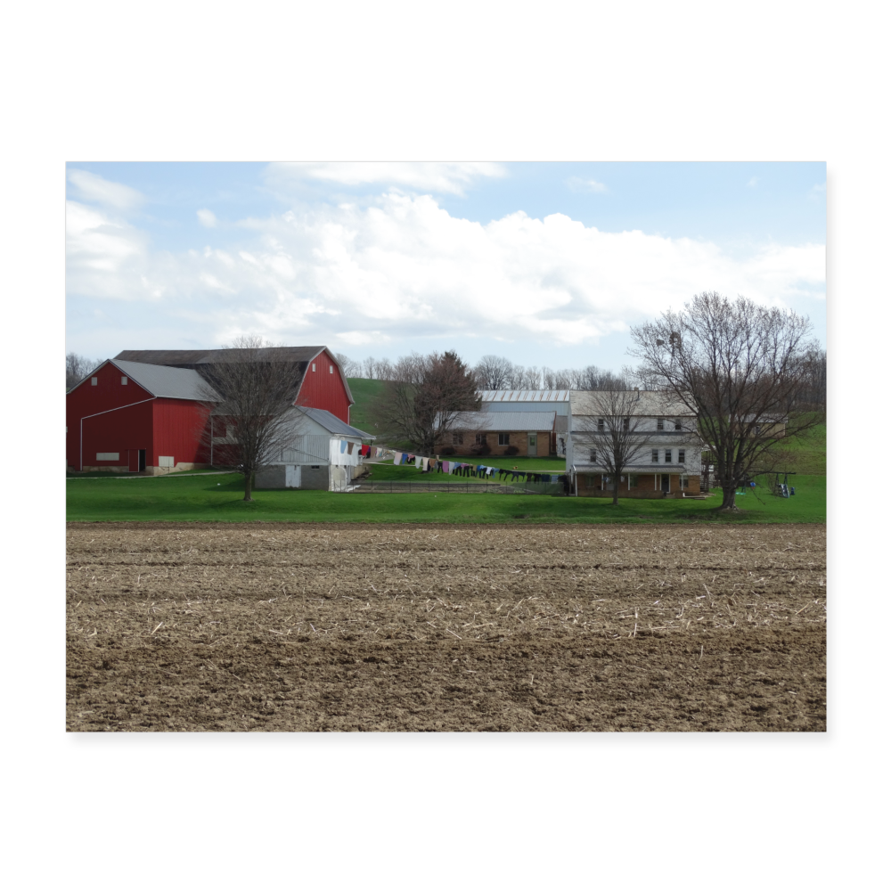 Amish Farm A1 24x18 - white