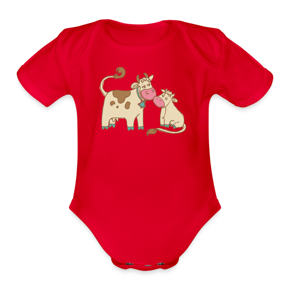 Organic Cows Baby - red