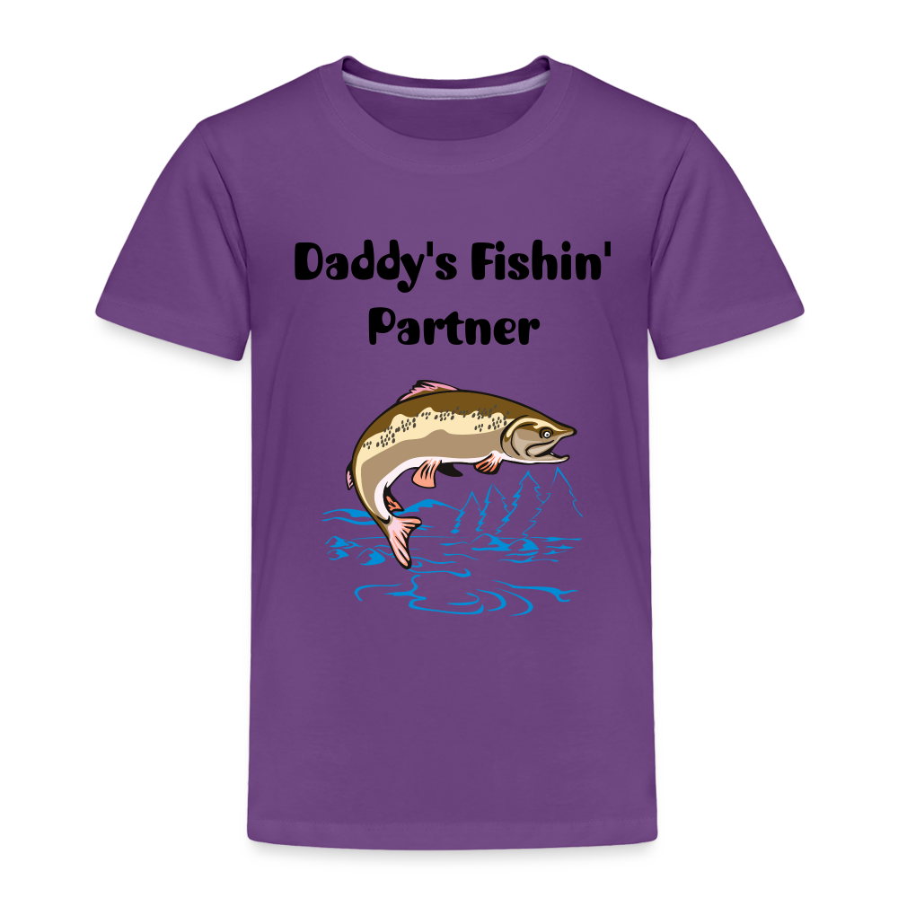 Toddler Daddy's Fishin' Partner - purple