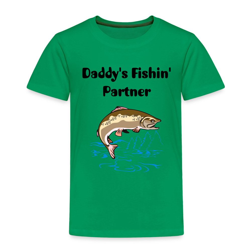 Toddler Daddy's Fishin' Partner - kelly green