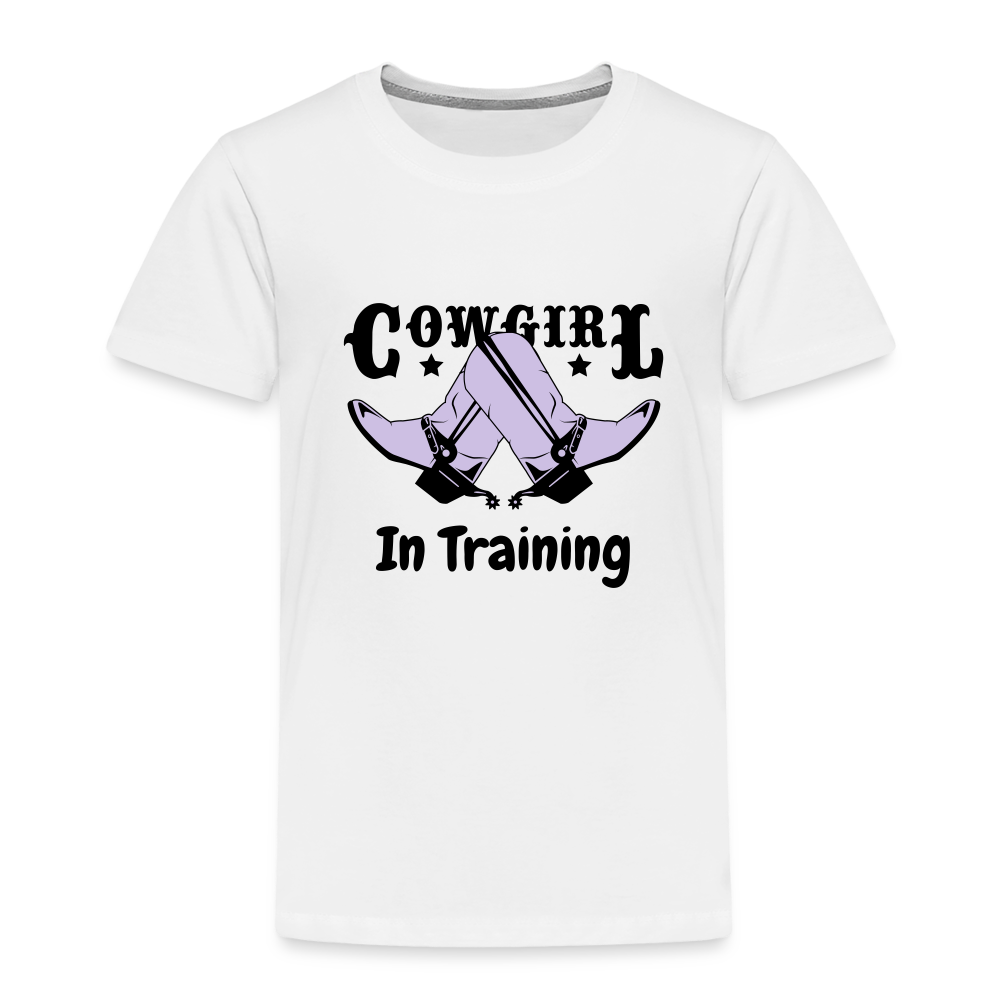 Toddler Cowgirl in Training - white