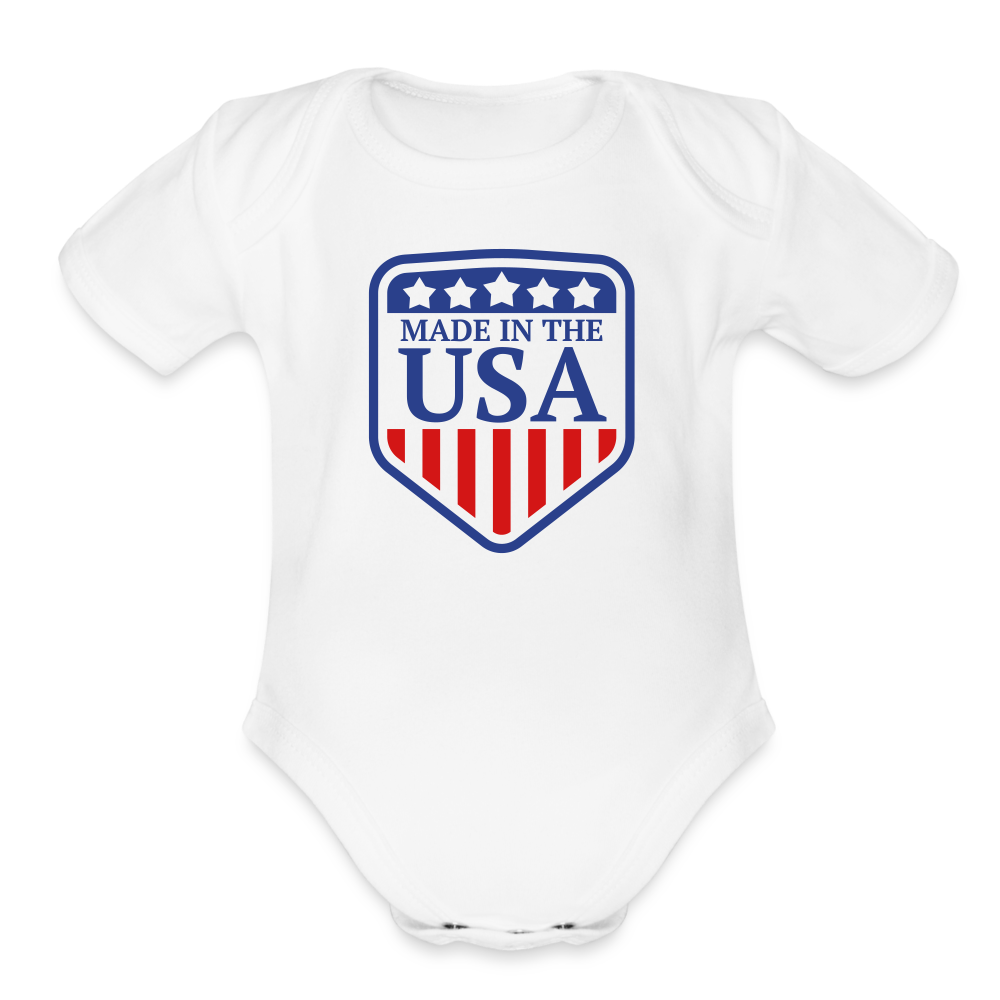 Organic Baby, Made in the USA - white