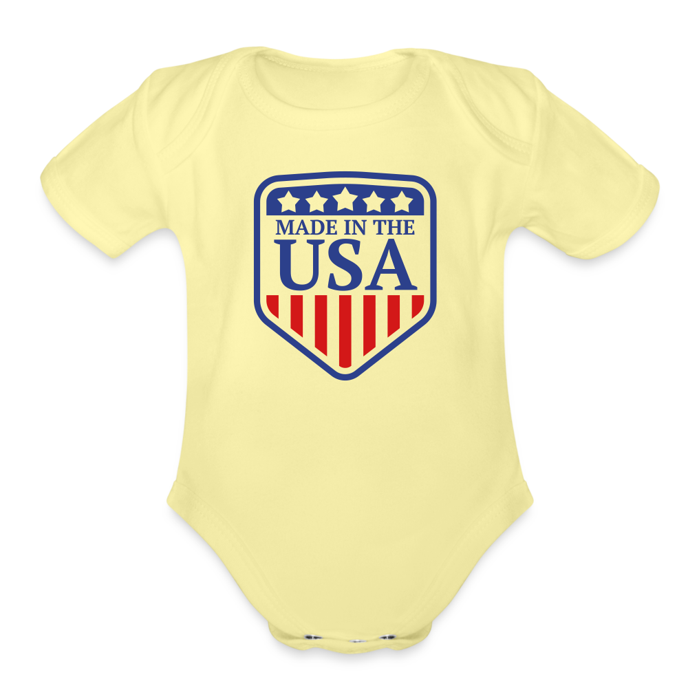 Organic Baby, Made in the USA - washed yellow