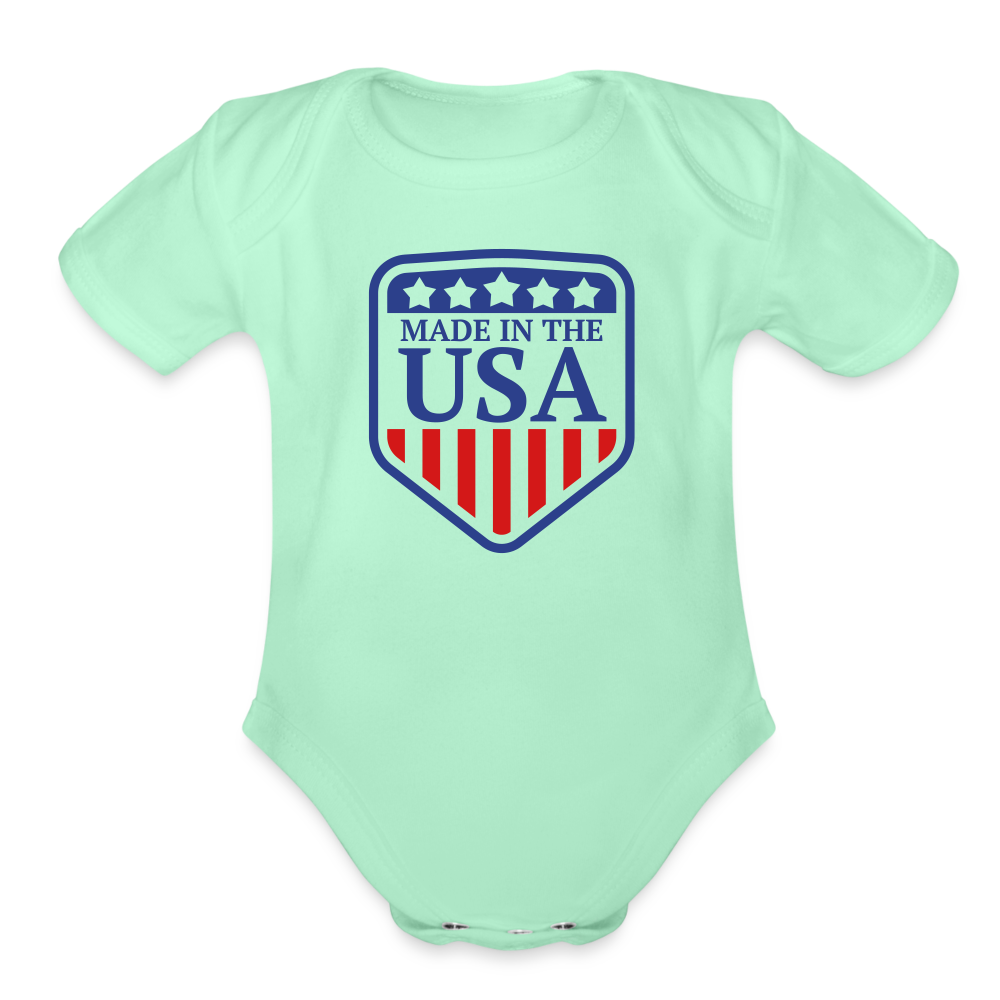 Organic Baby, Made in the USA - light mint