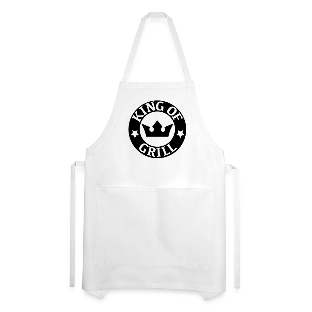 Apron, Grill Master, King of Grill - white