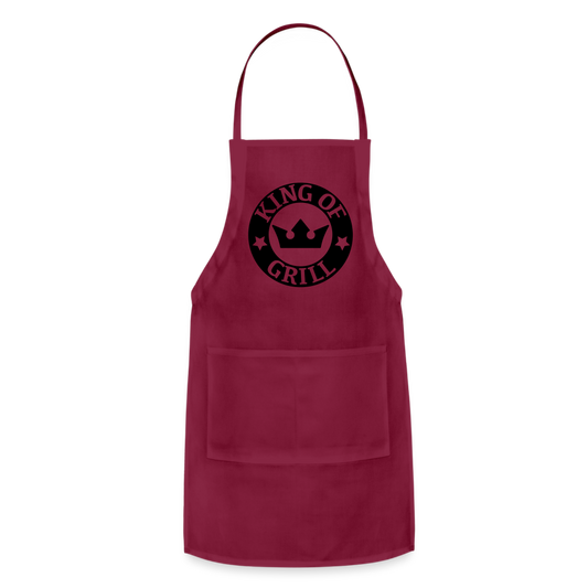 Apron, Grill Master, King of Grill - burgundy