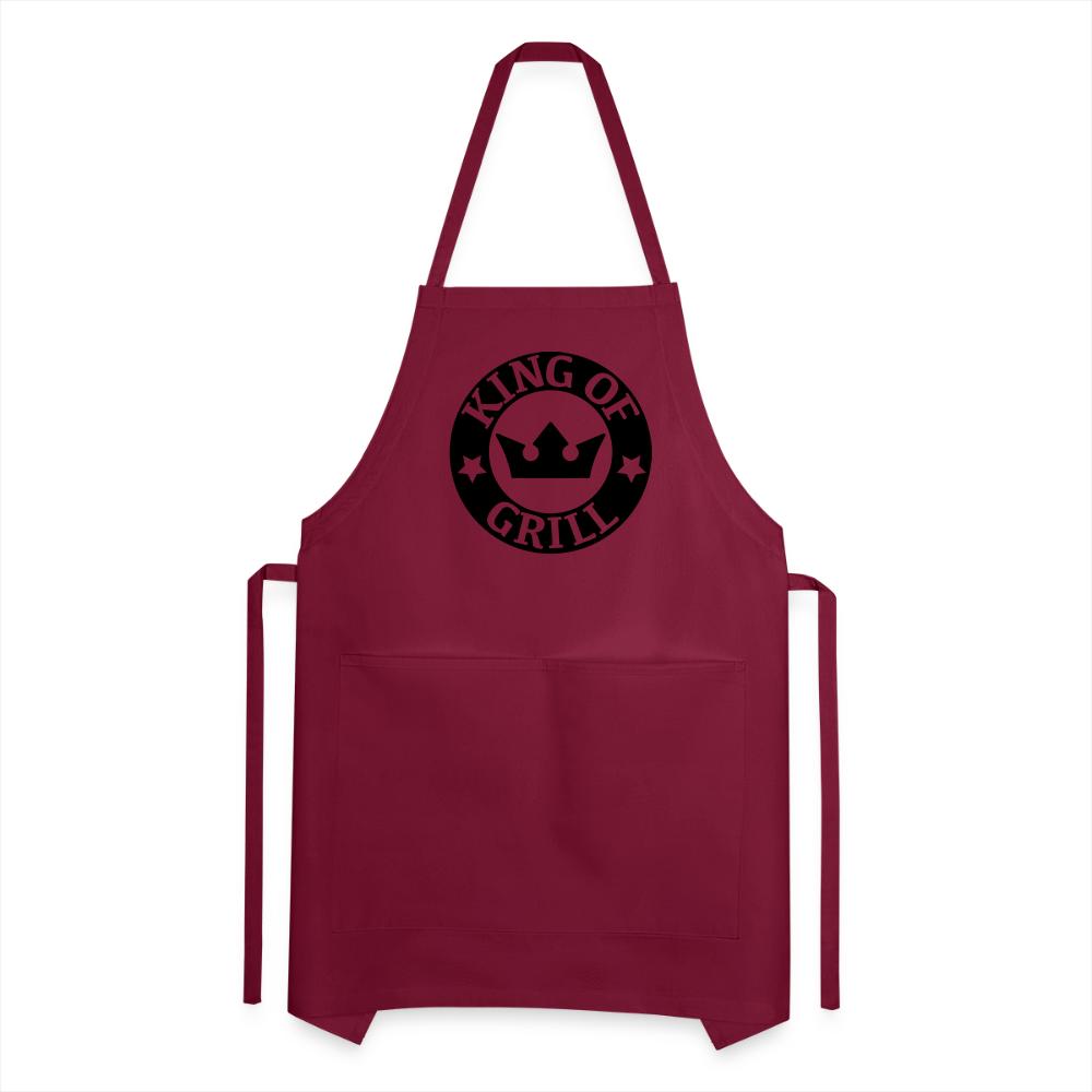 Apron, Grill Master, King of Grill - burgundy
