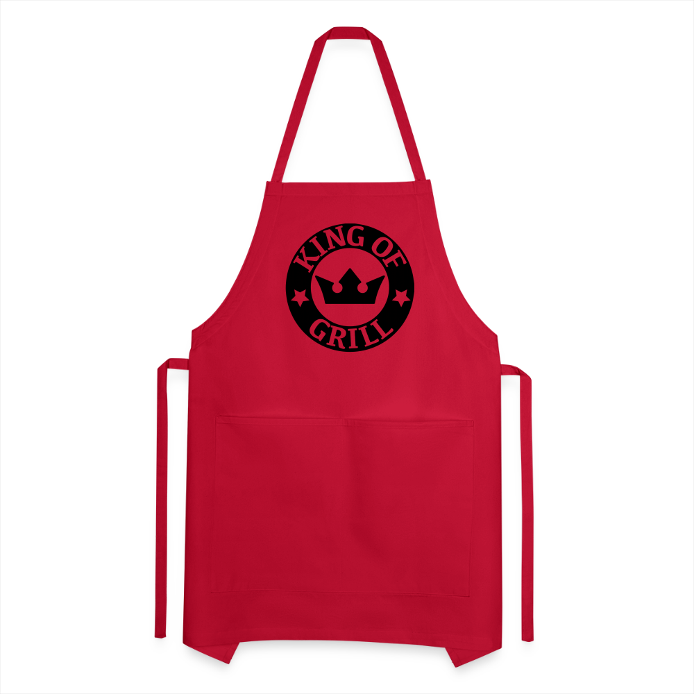 Apron, Grill Master, King of Grill - red
