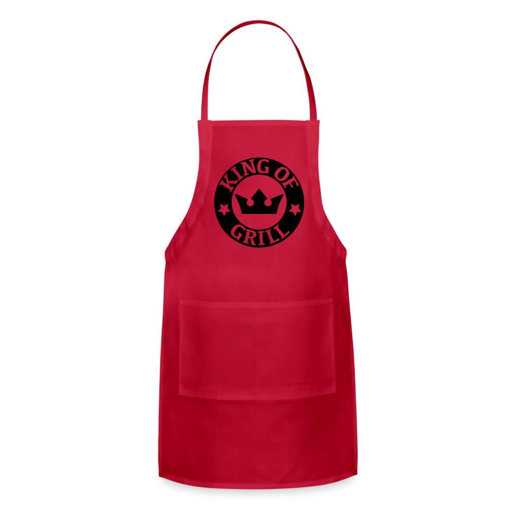 Apron, Grill Master, King of Grill - red