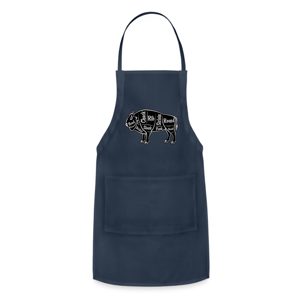 Apron, Grill Master, Bison Cut - navy