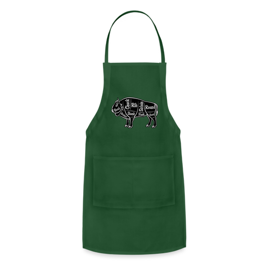 Apron, Grill Master, Bison Cut - forest green