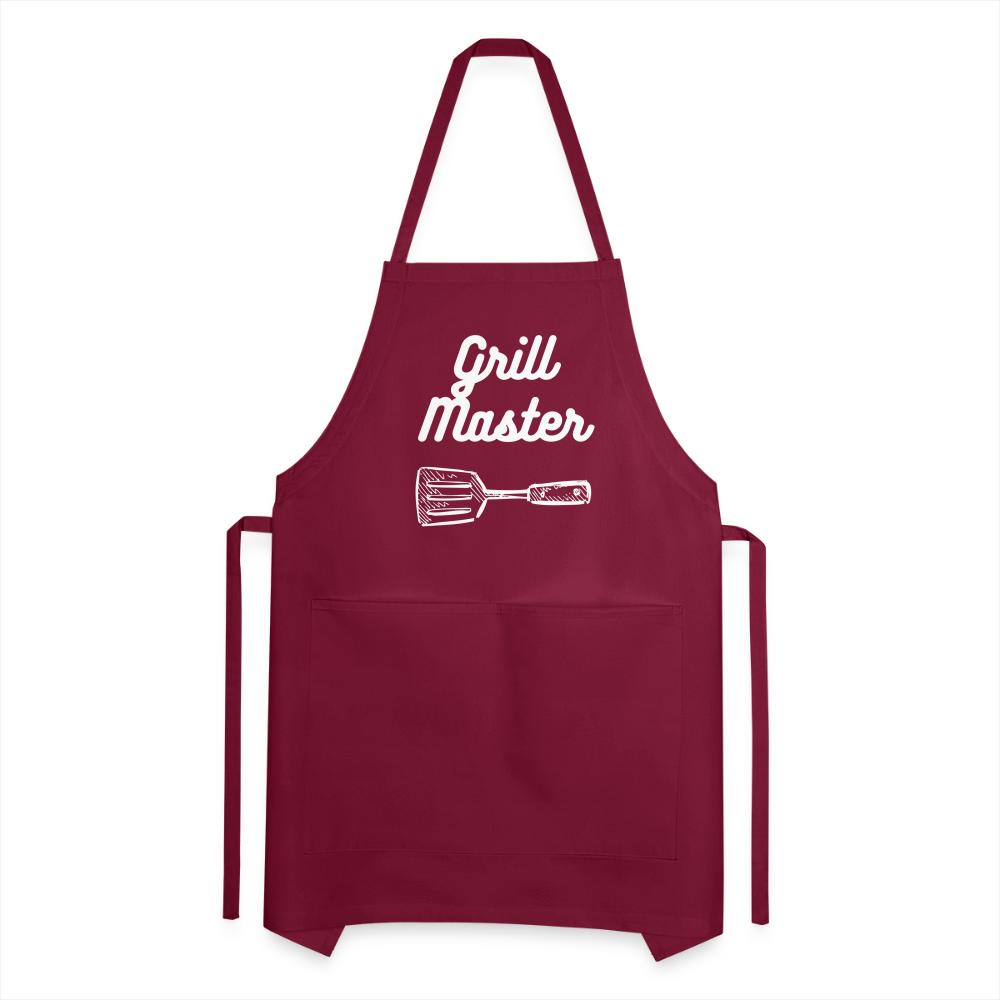 Apron, The Grill Master - burgundy