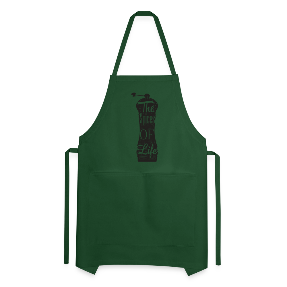 Apron, Grill Master, The Spices of Life - forest green